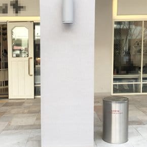 E 한미 야외용 뱅뱅이 휴지통 H1-4 550x740 176리터 분리수거통 사무실 업소 쓰레기