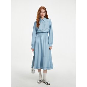 WD_Fishtail blue shirt dress