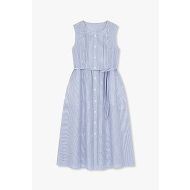 GCUT [지컷25S/S]스트라이프 슬리브리스 원피스(7255237119-품번변경7255337800)