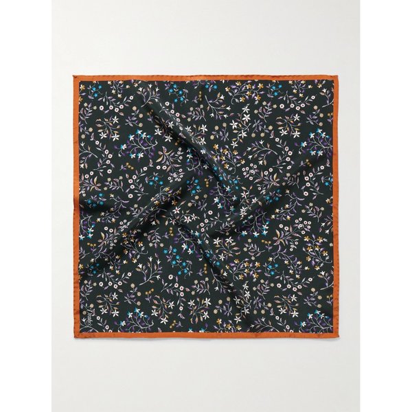 드레익스 플로럴 프린트 울 포켓 스퀘어 46376663162925755