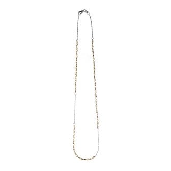 페르테 피암마 옐로화이트 네크리스, Fiamma Yellow & White Necklace, 14k yellow gold, white gold