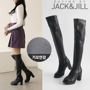 바잉 8cm 기모 스판 롱부츠(JD1874S)