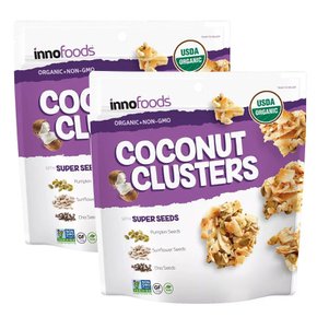 [1+1]이노푸드 코코넛 클러스터 슈퍼 씨드 567g INNO FOODS ORGANIC COCONUT CLUSTERS WITH SUPE