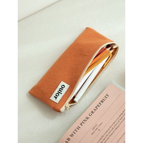 flat pencil case - orange ade (topside zipper)