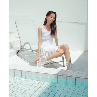 에고이스트 [CAPSULE LINE] 멀티조직 뷔스티에 슬리브리스 니트베스트 (ER2KV662)