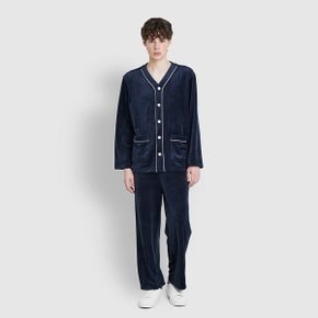 남 밍크 플리스 브이넥 파자마 세트 J215401118056