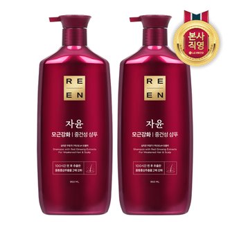 엘지생활건강 리엔 자윤 중건성 샴푸 950ml 2개