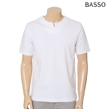 바쏘 데일리 면 혼방 라운드 티셔츠 BSY2KR64