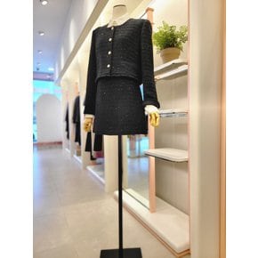 [여주점] 여성 진주 버튼 트위드 크롭 자켓(ITP9YJK540)