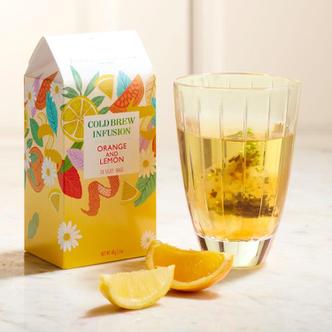  [해외직구] 포트넘앤메이슨 오렌지 레몬 콜드브루 인퓨전 20티백 Fortnumandmason Orange Lemon Cold Brew Infusion 20 Silky Tea Bags 60g