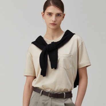 YJACK W_포켓 루즈핏 반소매 티셔츠 (180gsm) LJT1730