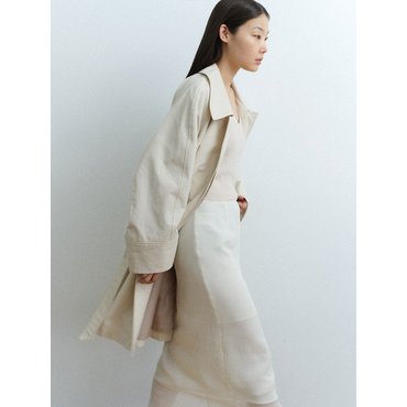 모한 TFS COTTON HALF TRENCH COAT_2COLORS