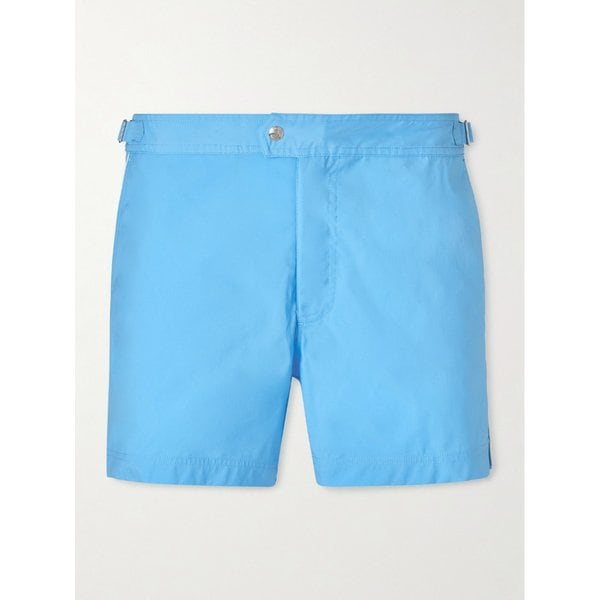 스트레이트 레그 미드 렝스 파이프 스윔 쇼츠 46376663163003398