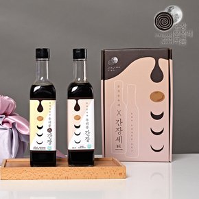 순창문옥례 우리콩 간장 종합세트 특선 1호(국간장 420ml+진간장 420ml)유리용기