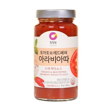 청정원 아라비아따 스파게티 소스 600g/강남점 면 250g증정/의정부점 2개 구매시 면500g증정