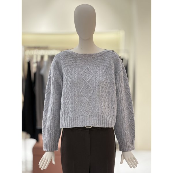 [부산점] [씨씨콜렉트] 보트넥 케이블 크롭 니트 (E254KSK135)