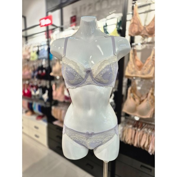 [시흥점] S 비너스 ) 오르화 크리미 풀컵 패드 브라, 망레이스팬티 세트 [OBR5917/OPT5917S-PU]