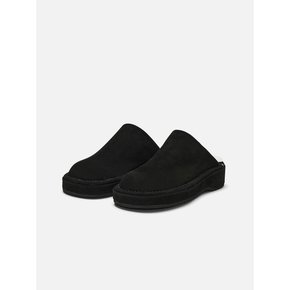 로서울 Hoof clogs Suede Black