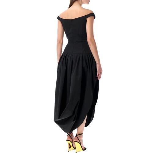 마그다뷰트림 미디 원피스 258426 BLACK Nero