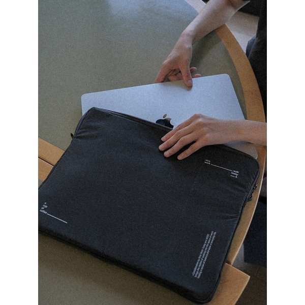 Nice Walk Today Laptop Pouch_Charcoal