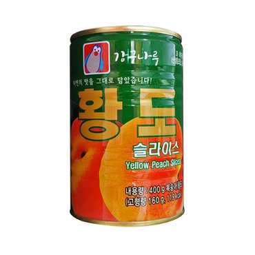  펭귄HC) 황도슬라이스 400g x 24캔 / 복숭아통조림 과일통조림 황도