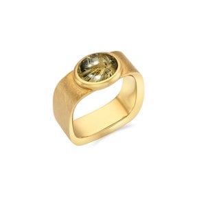 Valentine Square Ring (Gold Rutile Quartz) - gold (1001051106)