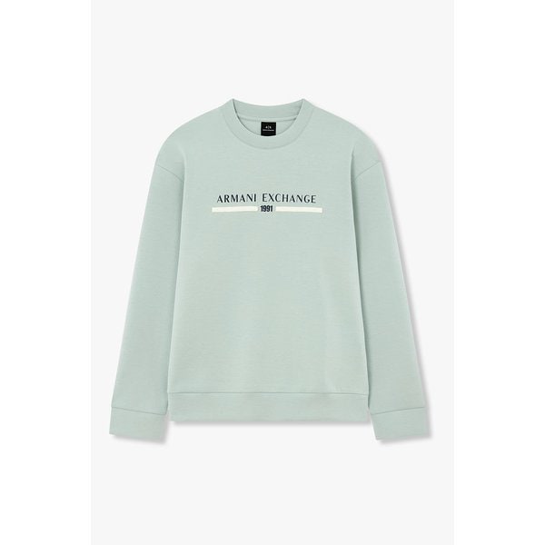 남성 배색 웨빙 패치 디테일 맨투맨 A415331002000