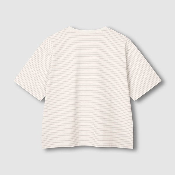 여 JAJU AIR 코튼 루즈핏 반팔 라운지 티셔츠 J206201073065