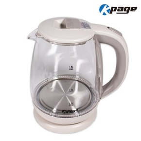 무선 전기포트 1.8L KEP-G1800KP 가정용 내열유리 전기주전자
