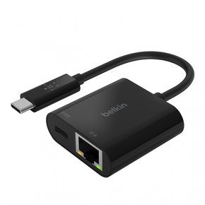 벨킨 USB-C-기가비트 이더넷+ USB-C 60W PD LAN 아이패드 아이패드 프로 아이패드 미니 맥북