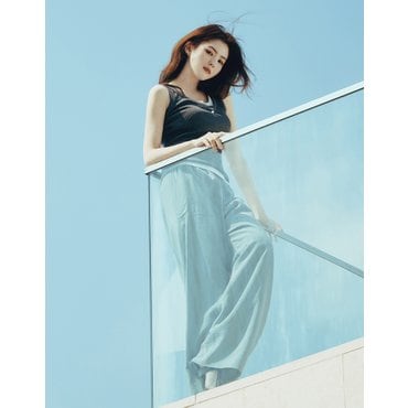 지오다노 NEW [한소희] 여자 나일론 풀밴딩 팬츠 415540