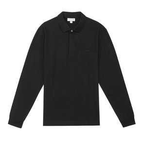 남성 남자 파리 레귤러핏 폴로 긴팔 피케 카라 티셔츠 블랙 블랙 PH2481-031