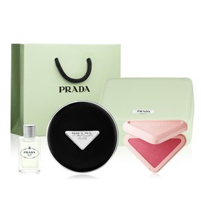 프라다 쿠션 앤 터치 듀오(+미니 배니티 파우치+레 인퓨전 아이리스 7.5ML)
