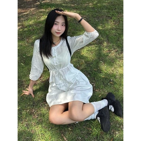 FRILL STRING BLOUSE WT