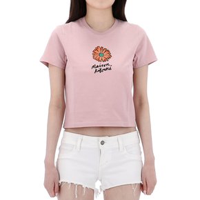 국내배송 24SS 메종키츠네 플로팅 플라워 티셔츠 MW00123KJ0008 MISTPINK