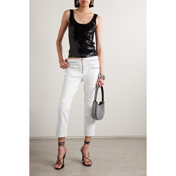 로마 크롭 미드 라이즈 슬림 진 화이트 1647597302546317