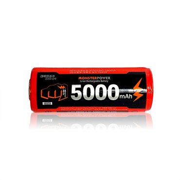  26650 5000mAh 충전식 건전지 배터리 3.7V 보호회로