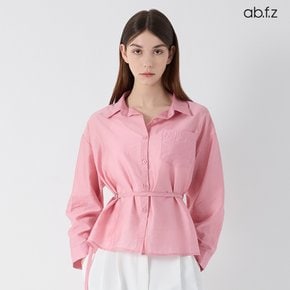 [ab.f.z/신상] 셔츠 카라 백슬릿 디테일 블라우스 (AFZ1MB51A)