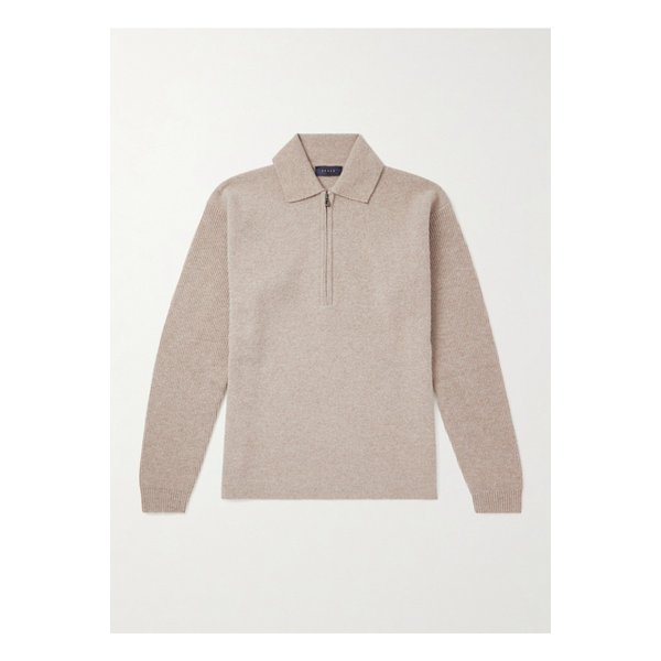 시즈 버진 울 캐시미어 혼방 하프집업 스웨터 뉴트럴 46376663162899631