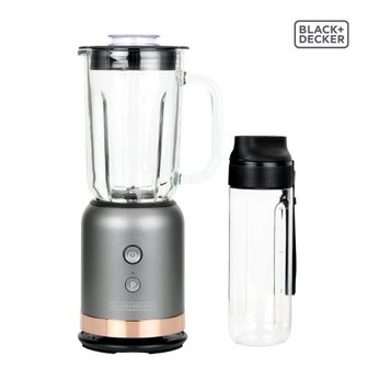 블랙앤데커 [BLACK+DECKER] 가정용 소형 미니믹서기 600ml / 4중칼날 BXEB2004-A