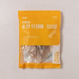  [냉동][대한민국] 손질 오징어 (500g, 3-5미, 껍질제거)