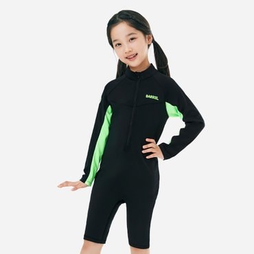 배럴 키즈 에센셜 래쉬슈트 블랙 (B5SKWRS301BLK)