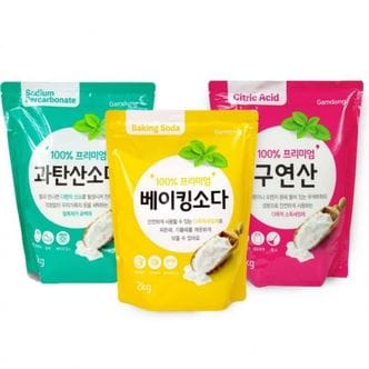 제이큐 세탁 청소 베이킹소다 자연세제 주방 감동 구연산 2kg