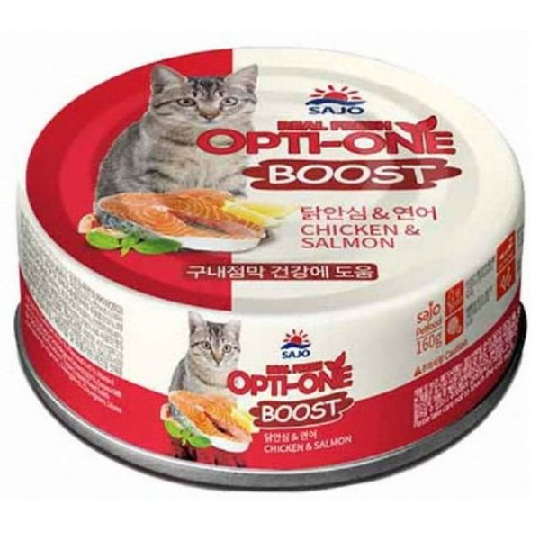 고양이 캔사료 닭안심 연어 주식캔 통조림 160g 1P X ( 3매입 )