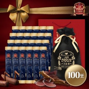 고려천홍삼 [옵션] 프리미엄 녹용홍삼 골드스틱 10g x 100포(1,000g) + 부직포 + 쇼핑백  外 홍삼스틱 모음