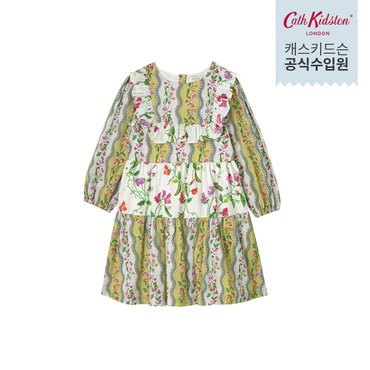 캐스키드슨 프릴 롱 슬리브 드레스 스윗 피 스트라이프 (CK-K106254918374199_SET)