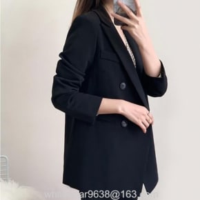 여자 봄 가을 루즈핏 정장 자켓 트렌디 하프 정장 코트