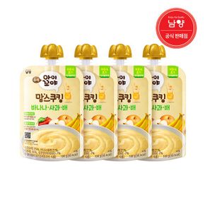 맘스쿠킹 유아 이유식 6개월   바나나사과배 100g 4개_P335309688