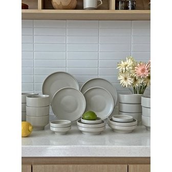 앨리건트테이블 데이앤라이프 모던한식 6인식기 홈세트 24p 신혼 그릇 집들이 디너