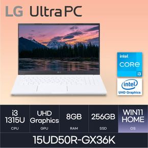 LG전자 2023 울트라PC 15UD50R-GX36K (WIN11HOME/SSD256GB/RAM8GB)